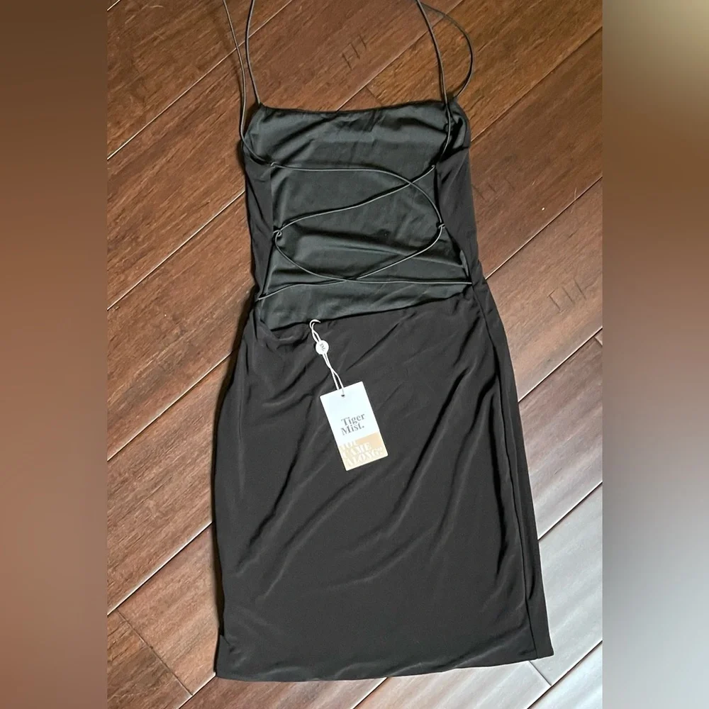 NWT - Tiger Mist Black Backless Dress - Picture 5 of 6